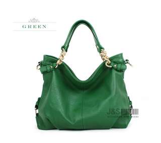   New KOREA GENUINE LEATHER Satchel Handbags Tote Shoulder Bag [B1059