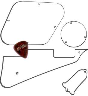 Kit Pickguard Covers 4 Gibson Les Paul Clear See Thru   