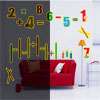 Glow in the Dark Numbers Kids Wall Decals Vinyl Art Removable Stickers 
