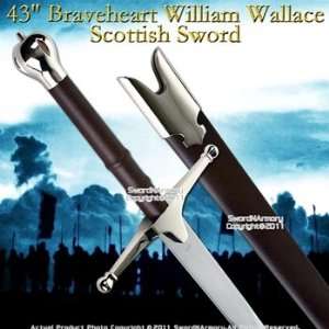  43  Braveheart William Wallace Scottish Claymore Sword 