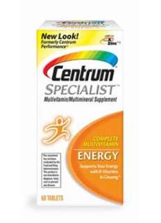  Centrum Specialist Energy, Multivitamin Tablets, 60 Count 