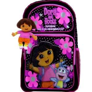    Adorable Dora and Boots Black Backpack and Doll Toys & Games