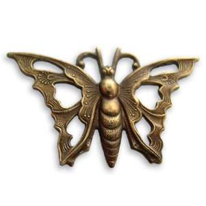 Butterfly Pendant Vintaj Natural Brass 61222 (1)  