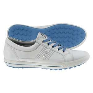  Ecco Womens Golf Street   White/White Textile Golf Shoes 