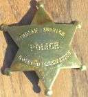 Brass Apache Indian Old West Police Badge Sheriff items in 