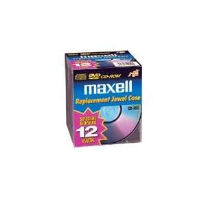  Maxell CD Jewel Cases Clear 12 Pk Box 190069 Pack Of 6 