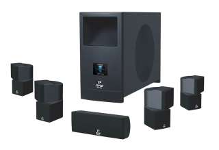 PYLE HOME AUDIO PHSA5 5.1 HOME THEATER SYSTEM W/ ACTIVE SUBWOOFER & 5 