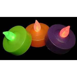  Set Of 3 LED Battery Operated Halloween Tealight Candles 