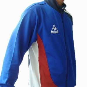 NWT Le Coq Sportif Mens Track Jacket Blue L  