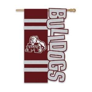   State Bulldogs Applique Cutout House Flag: Sports & Outdoors