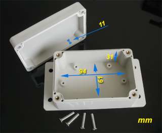 2pcs New Waterproof Plastic Project Box Electronic Case DIY 100 x 68 x 