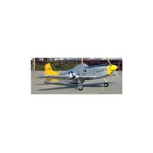  Silver P 51 Mustang 46 Gas RC Airplane Almost Ready To Fly 