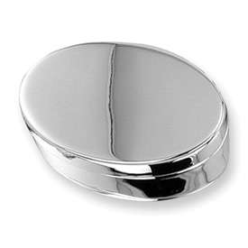 New Silver plated Oval Jewelry Box Makes A Perfect Gift  