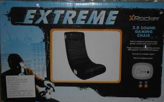 Extreme X Rocker Video Gaming Chair 2.0 Sound Xbox 360 Black New In 