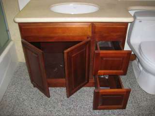 36 Traditional Cherry Bathroom Vanity Cabinet w/ R Dwr  