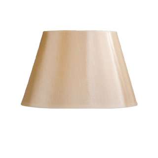   13.5 in. Wide Barrel Lamp Shade, Taupe, Faux Silk Fabric, Laura Ashley