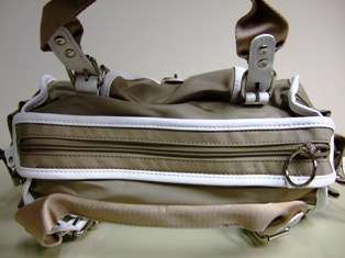 NEW LaCoste Bowling Bag Handbag Purse Nylon Zip Top  