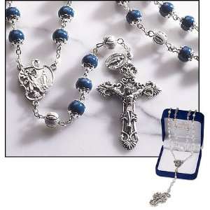 Gifts of Faith Milagros Catholic Marble 8mm Bead Rosary Paola Carola 