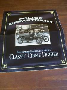Vintage Ford Model T Police Wagon Franklin Brochure  