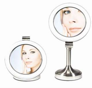 New 10x Dimmable Sunlight Lighted Makeup Make Up Mirror  
