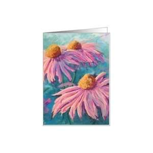  Happy Birthday Pink Rudbeckia Greeting Card Card: Health 