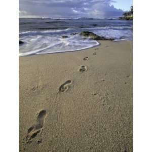 Footprints in the Sand, Turtle Bay Resort Beach, Northshore, Oahu 