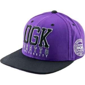  DGK Head Of Class Hat Adjustable [Purple/Black] Snap Back 