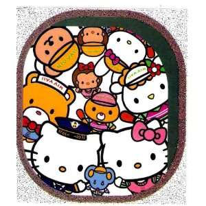 Hello Kitty & Friends looking out airplane window flight crew Iron On 