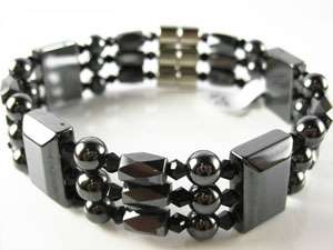 This listing is for one triple beaded magnetic bracelet.