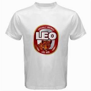  LEO Thai Beer Logo New White T Shirt Size  S 