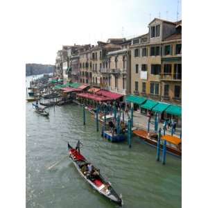  Buildings and Gondolas along Grand Canal, Venice, Italy 