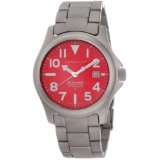 Momentum 1M SP00R0 Atlas Red Dial Titanium Bracelet Watch