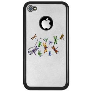   or 4S Clear Case Black Dragonflies Glide on Gossamer Wings Dragonfly