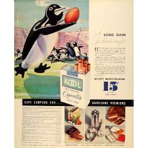  Penguin Brown Williamson Cigarettes Kool   Original Print Ad Home