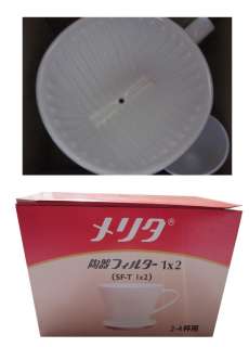 NEW Melitta Ceramic Pocelain Coffee Filter 1x2 cone  