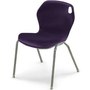  18H Intuit Stacking Chair with Powder Coat Frame 