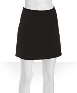 Stella McCartney black stretch cotton A line mini skirt  BLUEFLY up 