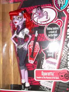 NIB Mattel MONSTER HIGH Phantom Doll OPERETTA w/ Memphis Daddy O 