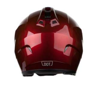  33 OPEN FACE STREET HELMET SOLID L LARGE LG WINE BERRY RED MOTORCYCLE