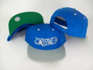 NEW Vintage ORLANDO MAGIC Snapback Hat Cap BLUE and GRAY NBA  
