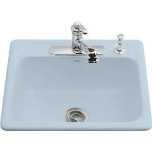 Kohler Mayfield Self Rimming Kitchen SInk With 3 Hole Faucet Drilling 