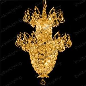 Chandelier 30% lead Crystal Flora Collection # EL58001517ag Size w15 