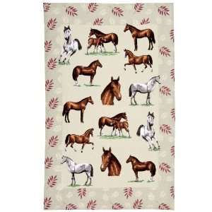  Ulster Weavers Horses Linen Tea Towel: Home & Kitchen