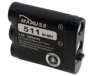 1500mAh Replacement NiMH Battery for Panasonic HHR P511  
