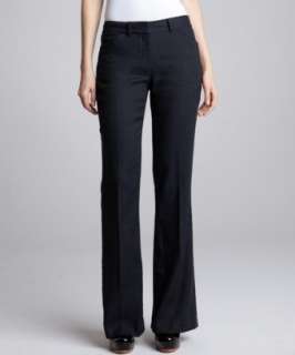 Elie Tahari navy linen blend Simone wide leg pants   up to 