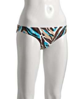 Trina Turk turquoise printed Jungle hipster bikini bottom   