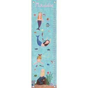    childrens personalized growth chart   mermaids: Home & Kitchen