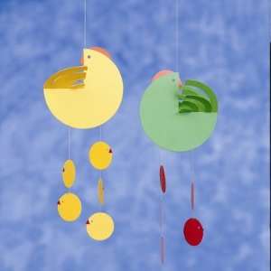  Flensted Mobiles f111Yellow Easter Hen Mother Mobile in 