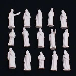  100pcs White Model Train People Figures Scale O (1 to 50 