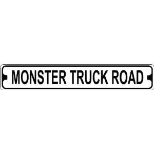 Monster Truck Road Novelty Metal Street Sign
